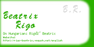 beatrix rigo business card